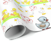 Cadeau Papier à envelopper Canards (Coin rond)