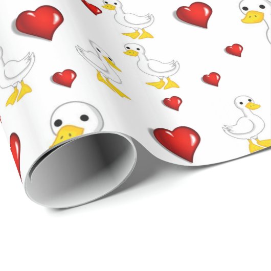 Cadeau Papier à envelopper Canards (Coin rond)
