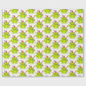 Cadeau Papier à envelopper - Célébrer la grenouille (Plat)