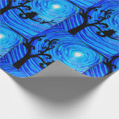 Cadeau Papier à envelopper - Chat et le clair de lune - g (Coin)