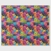 Cadeau Papier à envelopper - Chats à fierté 3 (Plat)