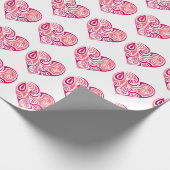 Cadeau Papier à envelopper - Coeurs de la Saint-Valentin  (Coin)