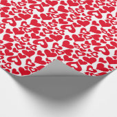 Cadeau Papier à envelopper Coeurs de Saint-Valentin (Coin)