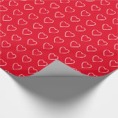 Cadeau Papier à envelopper Coeurs de Saint-Valentin (Coin)