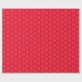 Cadeau Papier à envelopper Coeurs de Saint-Valentin (Plat)