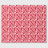 Cadeau Papier à envelopper Coeurs de Saint-Valentin (Plat)