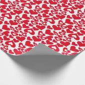 Cadeau Papier à envelopper Coeurs de Saint-Valentin (Coin)