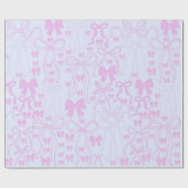 Cadeau Papier à envelopper Coquette Papier à Bow rose Env (Plat)
