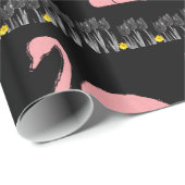 Cadeau Papier à envelopper Cygnes (Coin rond)