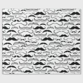 Cadeau Papier à envelopper Dapper Mustaches (Plat)