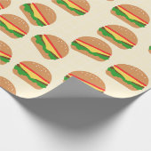 Cadeau Papier à envelopper de hamburgers cuits (Coin)