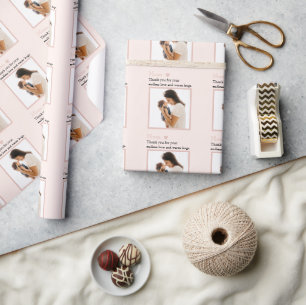 Cadeau Papier à envelopper de la Fête des Mères Pastel   