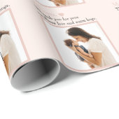 Cadeau Papier à envelopper de la Fête des Mères Pastel |  (Coin rond)