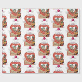 Cadeau Papier à envelopper de la Saint-Valentin Chaton Vi (Plat)