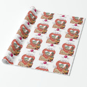 Cadeau Papier à envelopper de la Saint-Valentin Chaton Vi (Déroulé)