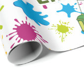 Cadeau Papier à envelopper de l'Aïd Moubarak (Coin rond)