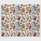 Cadeau Papier à envelopper de Noël (Plat)