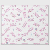 Cadeau Papier à envelopper de Noël Sucre de canne rose Jo (Plat)