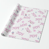 Cadeau Papier à envelopper de Noël Sucre de canne rose Jo (Déroulé)