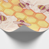 Cadeau Papier à envelopper de peigne d'abeille sucrée (Coin)
