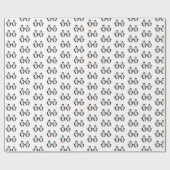 Cadeau Papier à envelopper de pingouins de Noël doux et a (Plat)