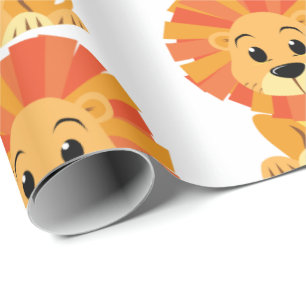 Cadeau Papier à envelopper - Dessin de Lion