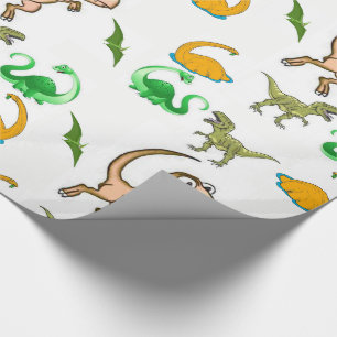 Cadeau Papier à envelopper Dinosaures