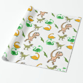 Cadeau Papier à envelopper Dinosaures (Déroulé)