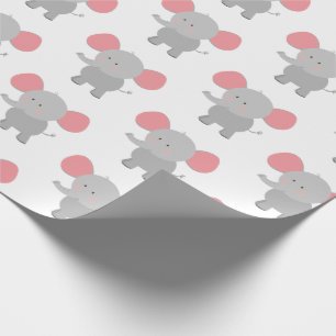 Cadeau Papier à envelopper éléphant garçon fille