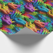 Cadeau Papier à envelopper - Fierté petits dragons 1 (Coin)