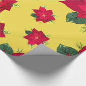 Cadeau Papier à envelopper Fleur de Noël (Coin)