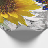 Cadeau Papier à envelopper Fleurs de soleil (Coin)