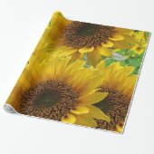 Cadeau Papier à envelopper Fleurs de soleil (Déroulé)