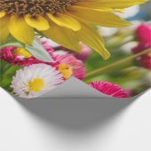 Cadeau Papier à envelopper Fleurs de soleil (Coin)
