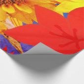 Cadeau Papier à envelopper Fleurs de soleil (Coin)