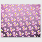 Cadeau Papier à envelopper, Fleurs roses (Plat)