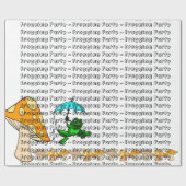 Cadeau Papier à envelopper Frogging Party Champignons (Plat)
