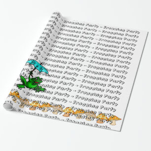 Cadeau Papier à envelopper Frogging Party Champignons