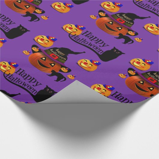 Cadeau Papier à envelopper Halloween (Coin)