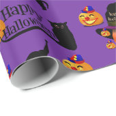 Cadeau Papier à envelopper Halloween (Coin rond)