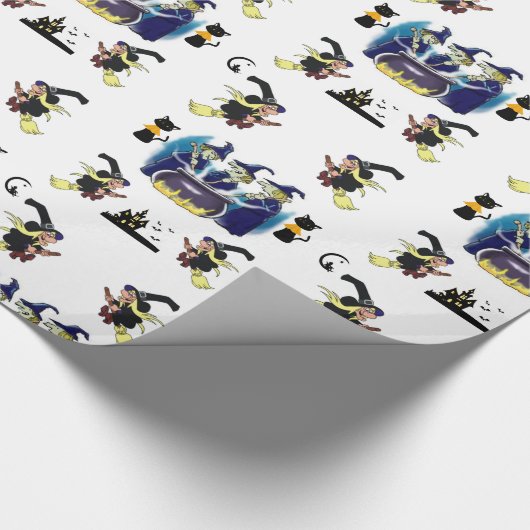Cadeau Papier à envelopper Halloween (Coin)