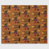 Cadeau Papier à envelopper Halloween (Plat)