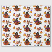 Cadeau Papier à envelopper Halloween (Plat)