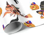 Cadeau Papier à envelopper Halloween (Coin rond)
