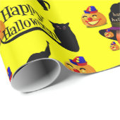 Cadeau Papier à envelopper Halloween (Coin rond)
