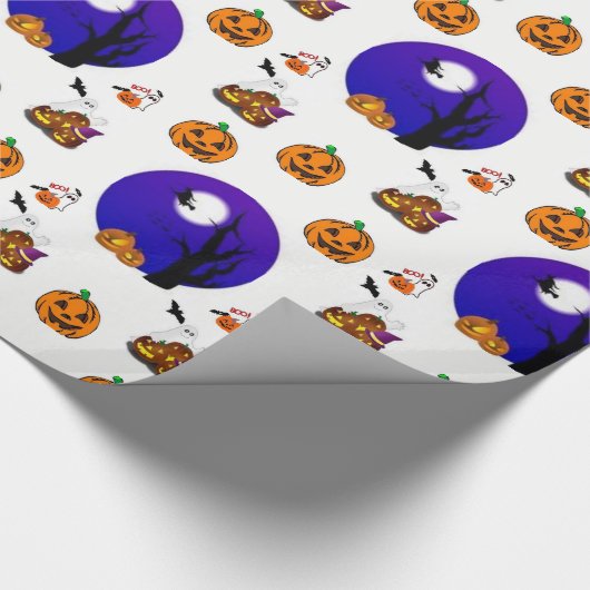 Cadeau Papier à envelopper Halloween (Coin)