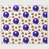 Cadeau Papier à envelopper Halloween (Plat)