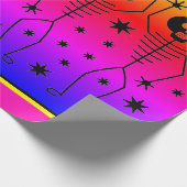 Cadeau Papier à envelopper HALLOWEEN RAINBOW DANSER SKELE (Coin)