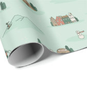 Cadeau Papier à envelopper inspiré de la Scandinavie (Coin rond)