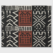 Cadeau Papier à envelopper inspiré Regal African Mudcloth (Plat)